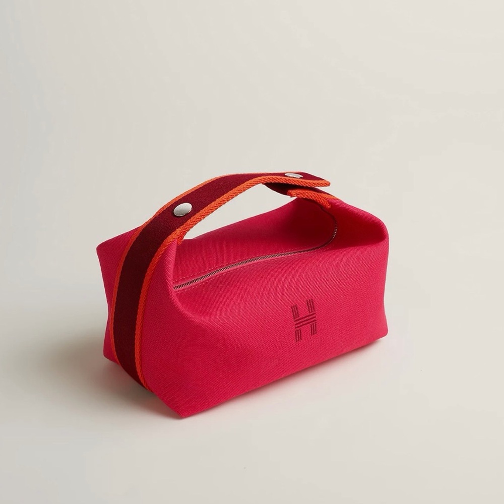 Hermes red Bride-a-Brac Case, large NWOT
